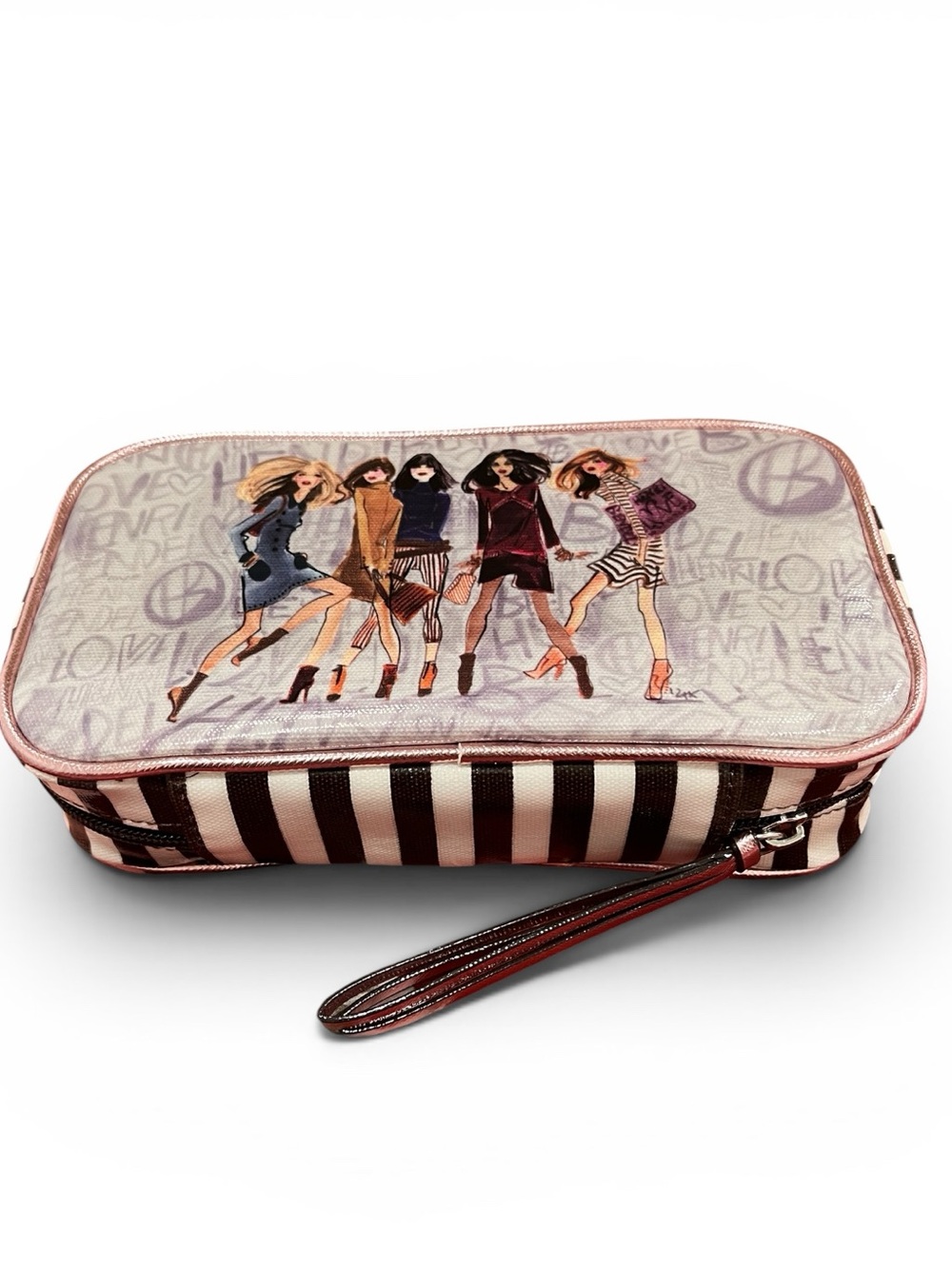 Henri Bendel RARE Graffiti Models Jewelry Travel Case NWOT - Picture 2 of 11